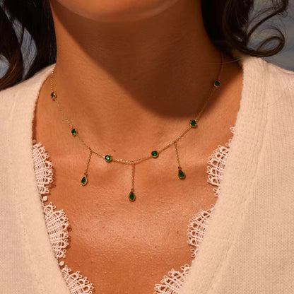 Emerald Drops Chain