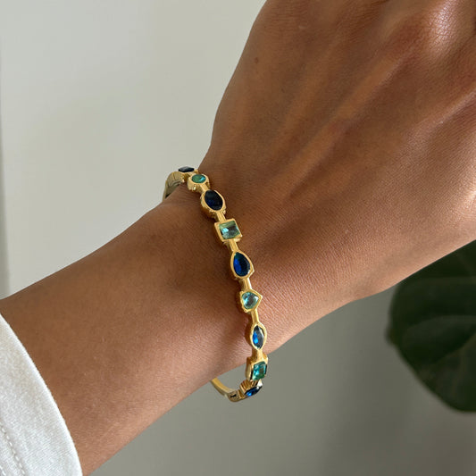 Blue Studded Bangle