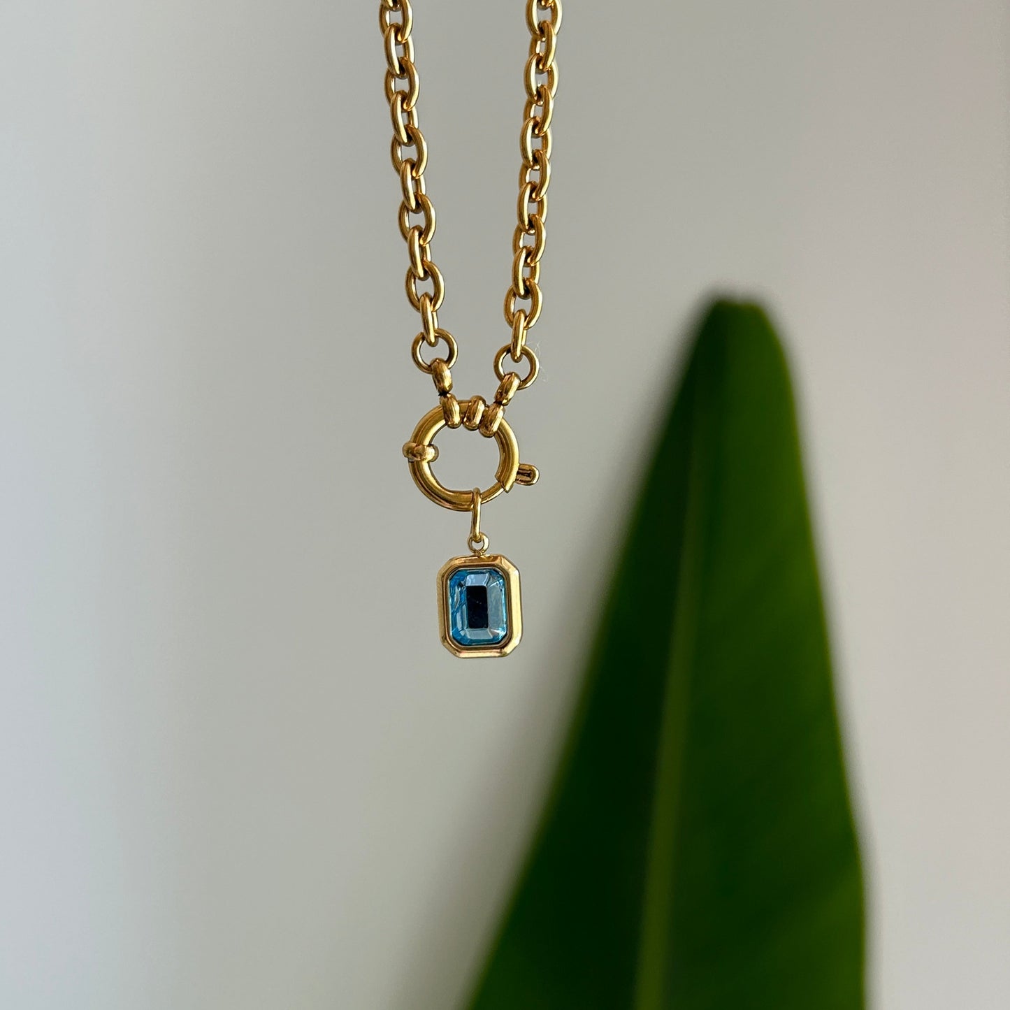 Bezel Stone Charm