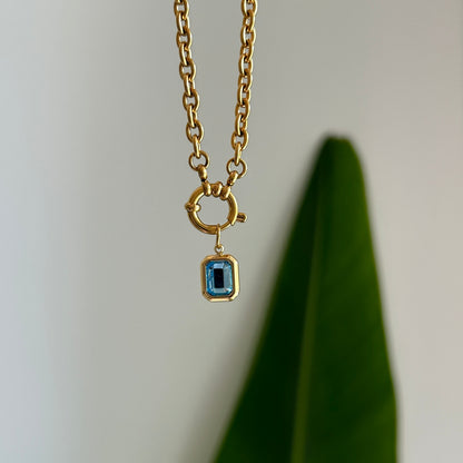 Bezel Stone Charm