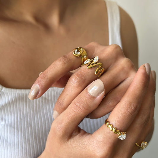 Lock Charm Ring-Size 7