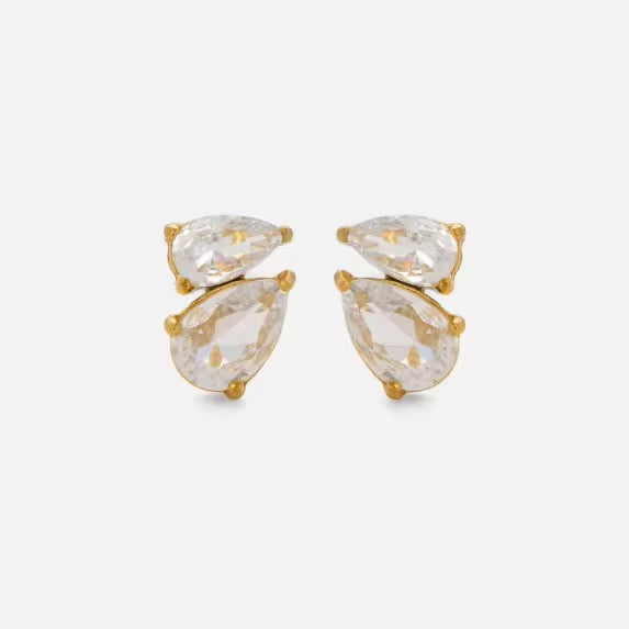 Twin Pear Studs