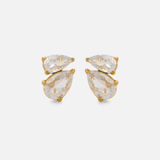 Twin Pear Studs