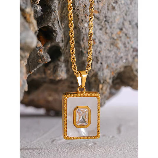 Vintage Square Necklace