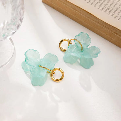 Blue Statement Earrings