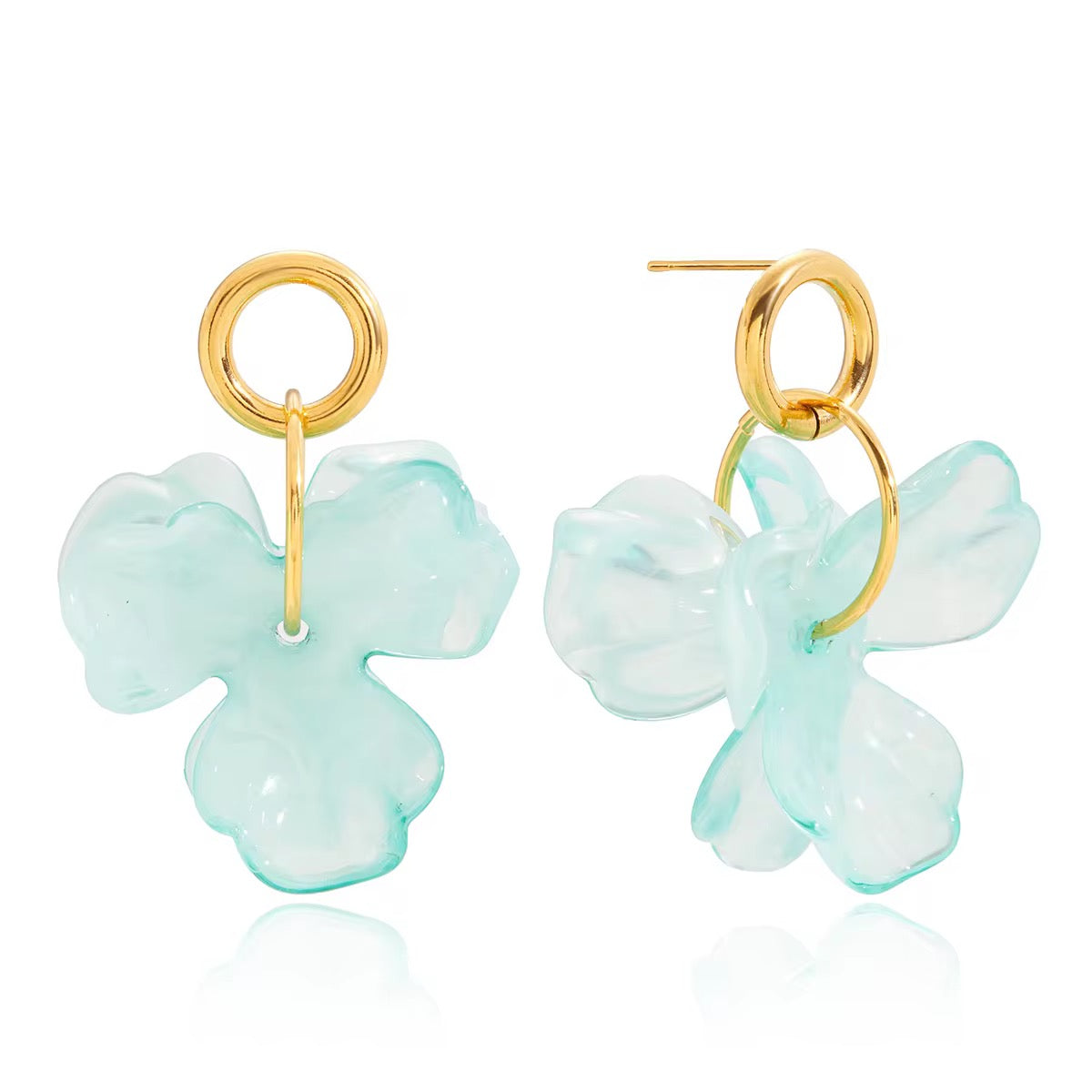 Blue Statement Earrings
