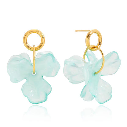 Blue Statement Earrings