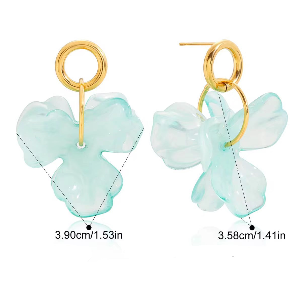 Blue Statement Earrings