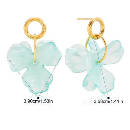 Blue Statement Earrings