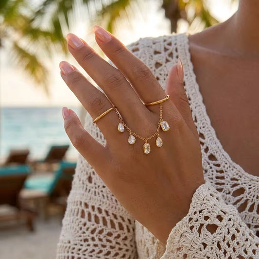 Cascade Chain Ring-Size 7