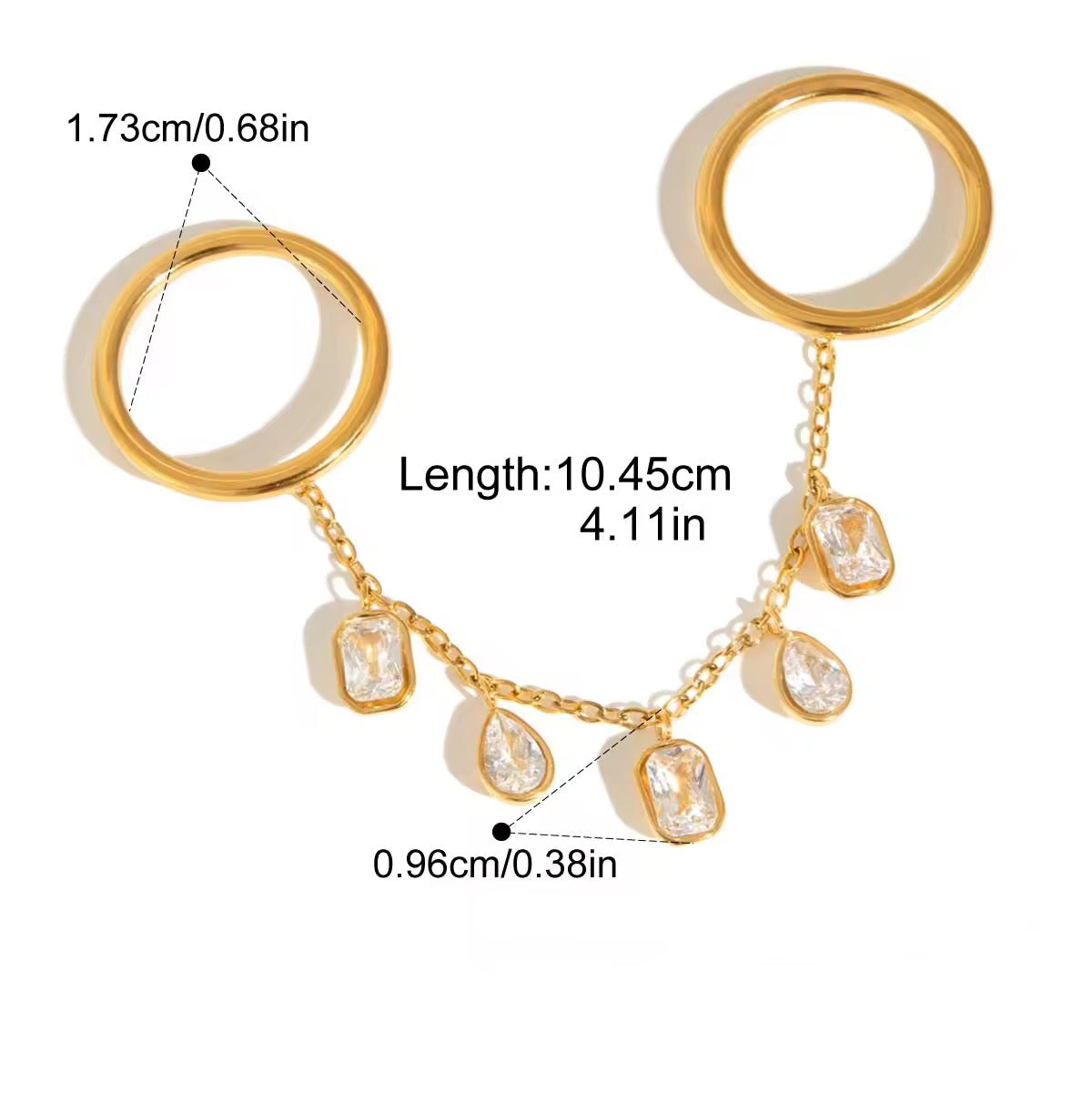 Cascade Chain Ring-Size 7