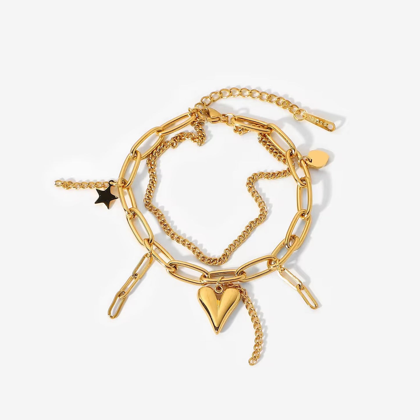 Elongated Heart Bracelet