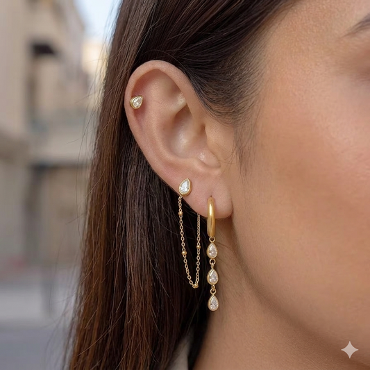 Pearline Earring Stack