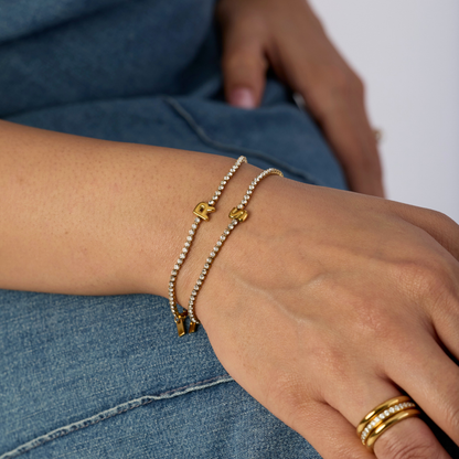Initial Tennis Bracelet