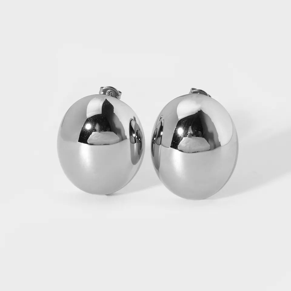 Orb Earrings- Silver