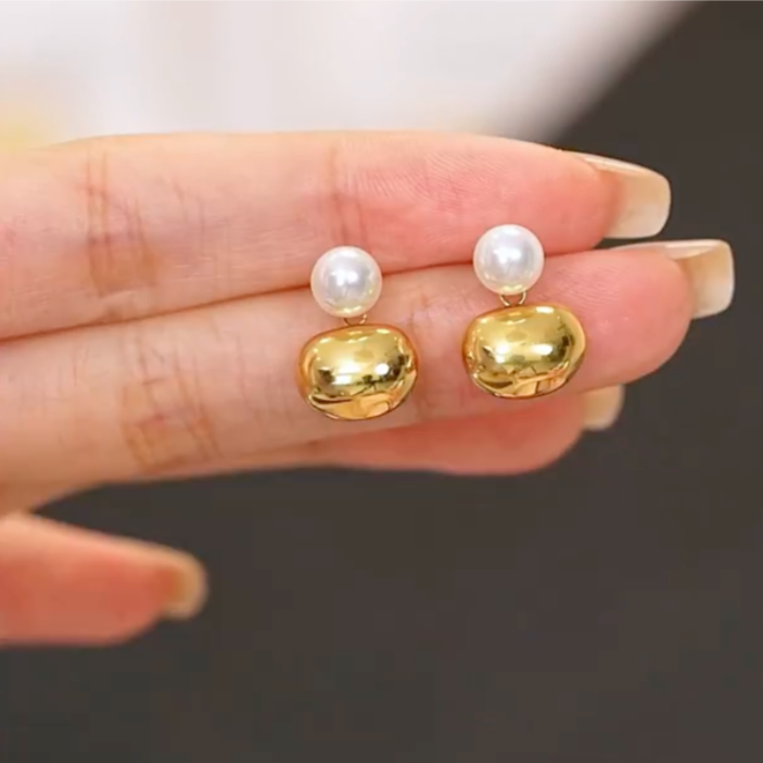 Puffy Pearl Studs