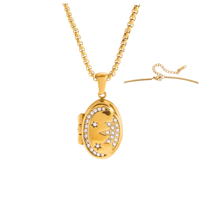 Oval Sun Locket