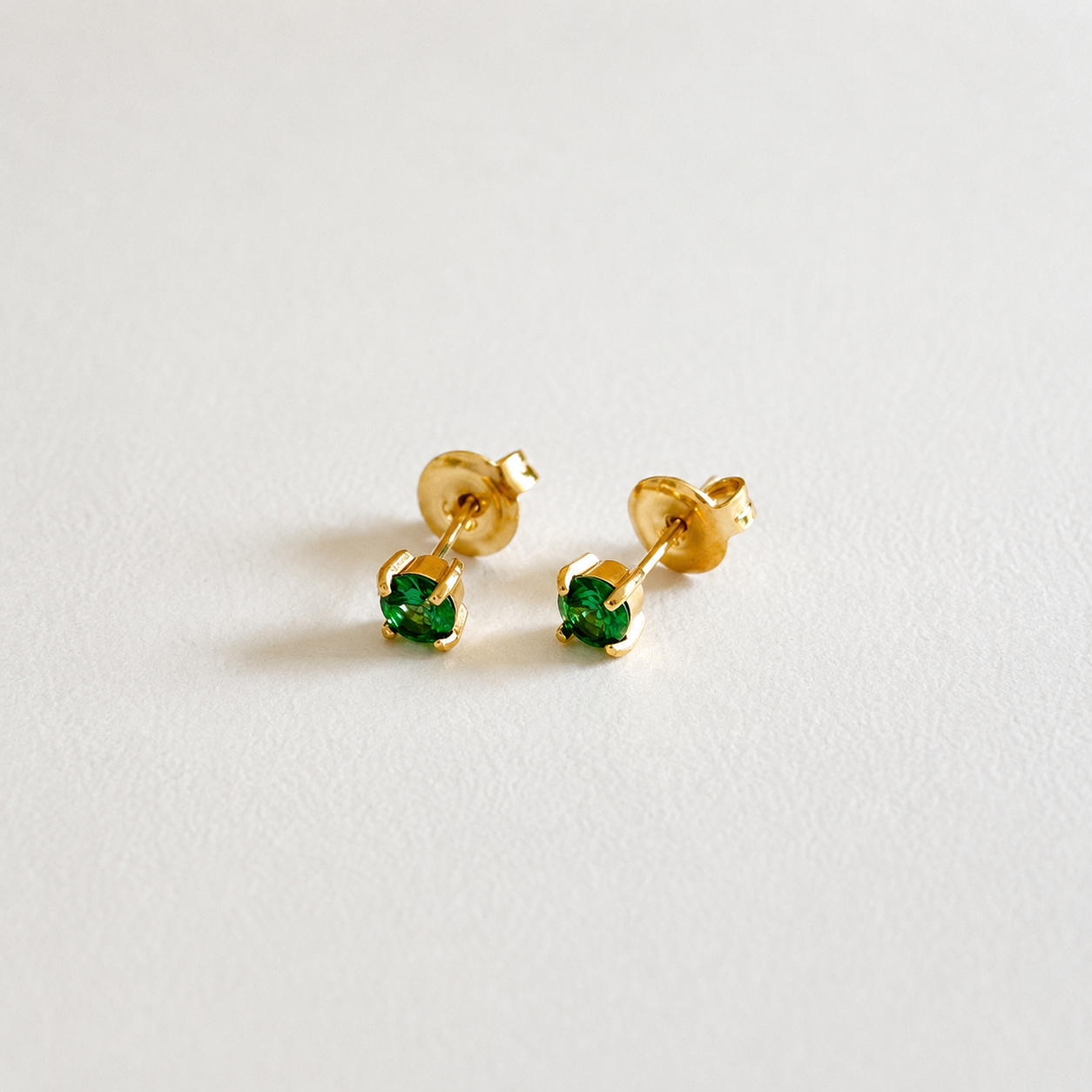 Petite Emerald Studs