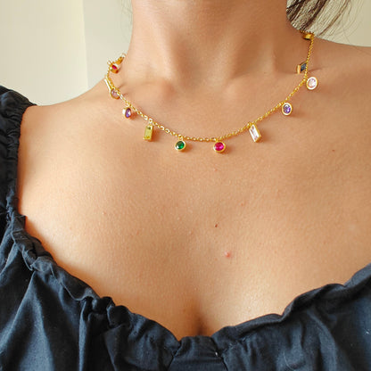 Bejeweled Multi-Stone Necklace