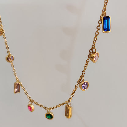 Bejeweled Multi-Stone Necklace