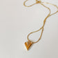 Elongated Heart Necklace