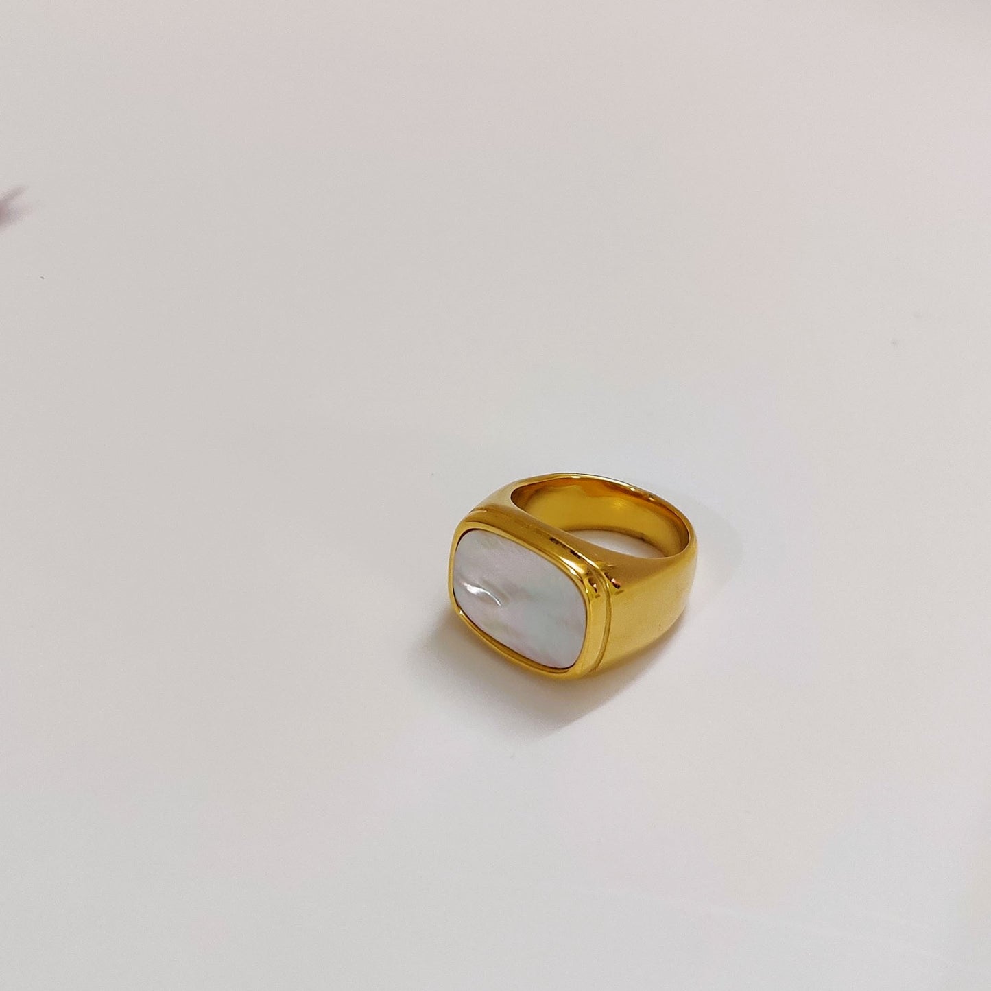 White Shell Ring